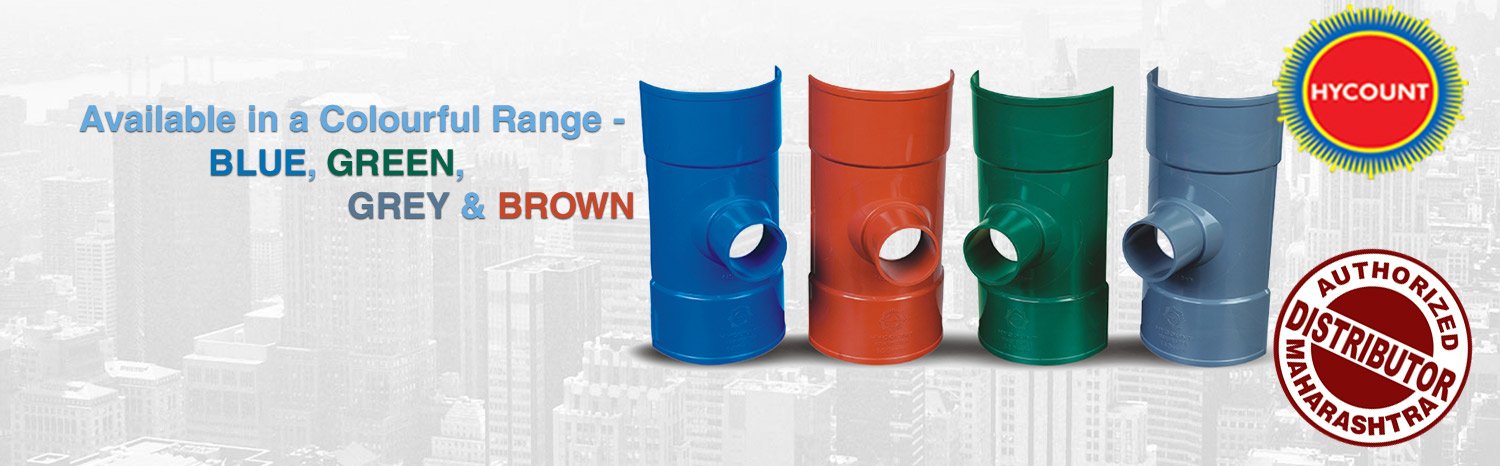 Hycount U channels, Pipes & Fittings available in Colourful Range